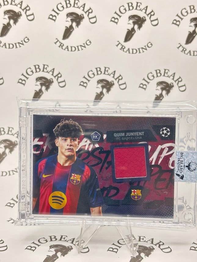 2025-26 Topps UEFA Flagship SUPERSTAR RELIC #TSR-QJ QUIM JUNYENT RC Rookie