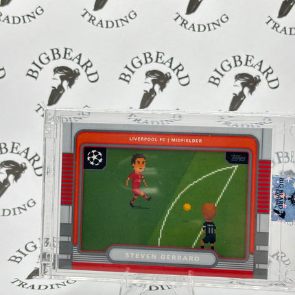 2025-26 Topps UEFA UCC Flagship Steven Gerrard 8-Bit Shots Liverpool #8B-4