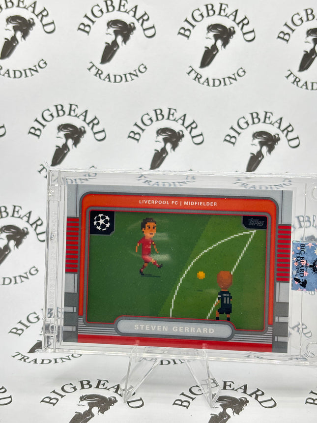 2025-26 Topps UEFA UCC Flagship Steven Gerrard 8-Bit Shots Liverpool #8B-4