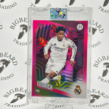 2025-26 Topps UEFA UCC Flagship Endrick #86 Pink