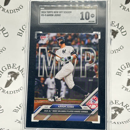 2024 Topps Now Baseball OS-5 Aaron Judge MVP SGC 10