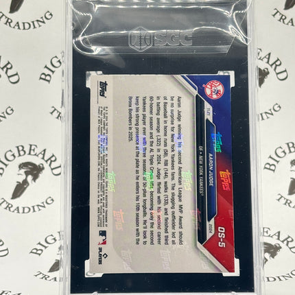 2024 Topps Now Baseball OS-5 Aaron Judge MVP SGC 10
