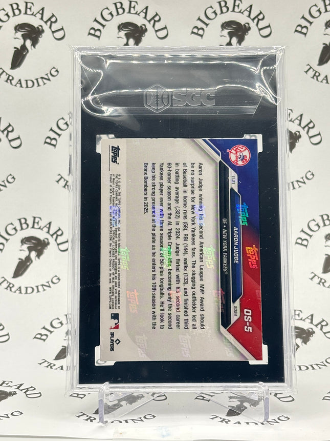 2024 Topps Now Baseball OS-5 Aaron Judge MVP SGC 10