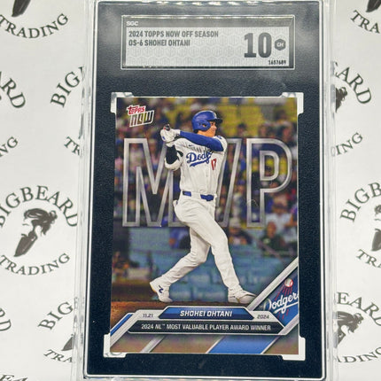 2024 Topps Now Shohei Ohtani NL MVP Los Angeles Dodgers OS-6 SGC 10