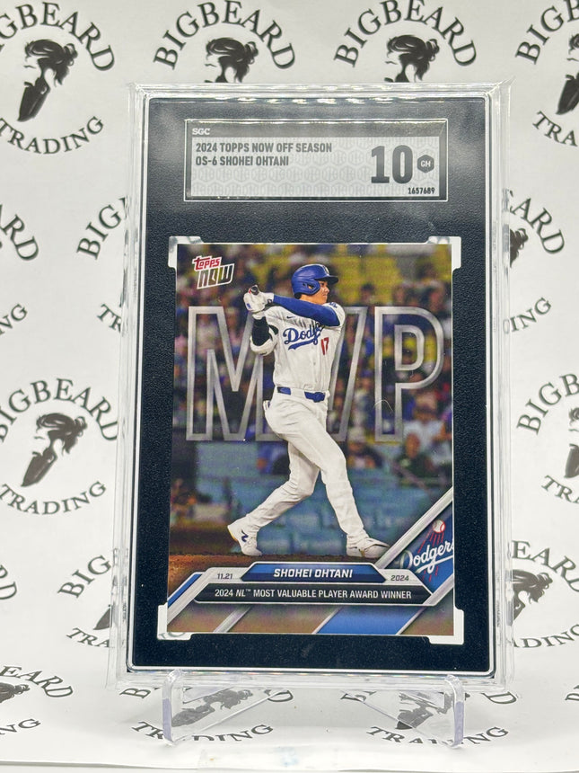 2024 Topps Now Shohei Ohtani NL MVP Los Angeles Dodgers OS-6 SGC 10