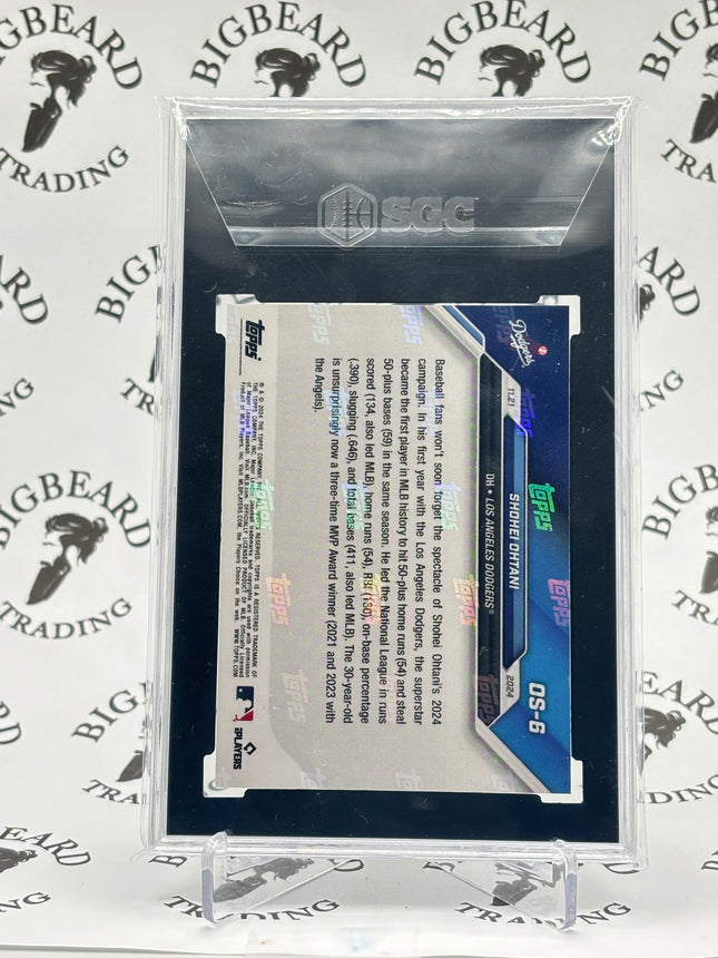 2024 Topps Now Shohei Ohtani NL MVP Los Angeles Dodgers OS-6 SGC 10