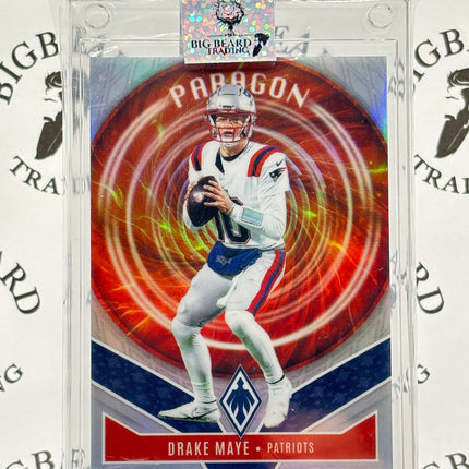 2025 Panini Phoenix Drake Maye Paragon SP Insert Silver Prizm Patriots QB