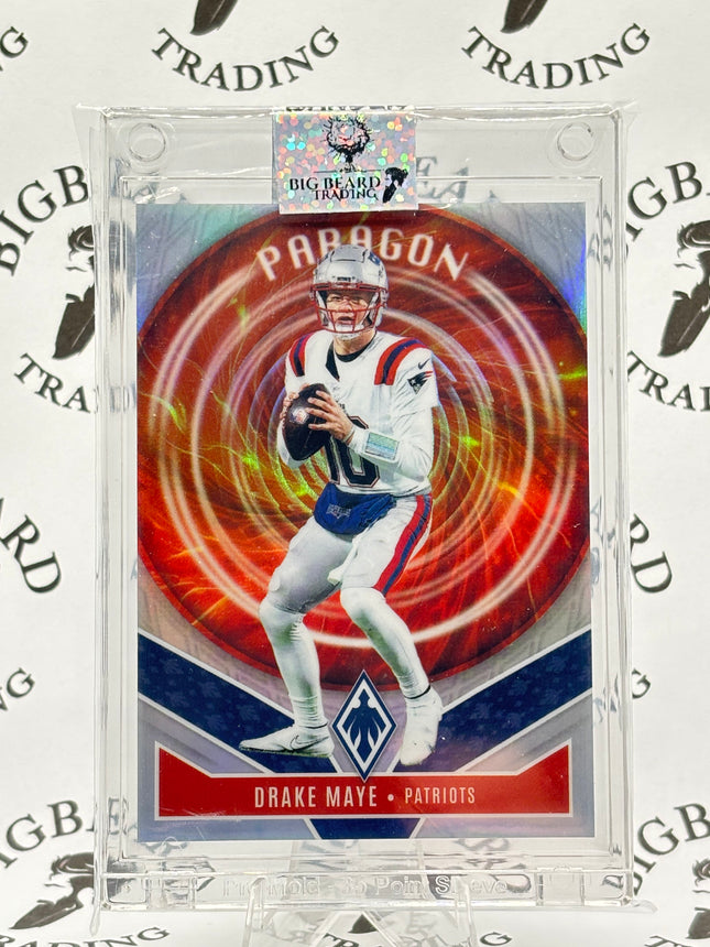 2025 Panini Phoenix Drake Maye Paragon SP Insert Silver Prizm Patriots QB