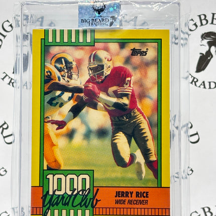 1990 Topps Tiffany Football - 1000 Yard Club #1 Jerry Rice