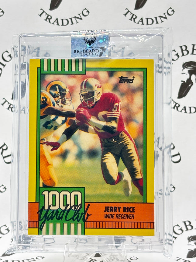 1990 Topps Tiffany Football - 1000 Yard Club #1 Jerry Rice