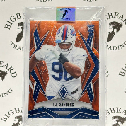 TJ Sanders Bronze Pandora Auto 75/99 - Panini Phoenix Football 2025