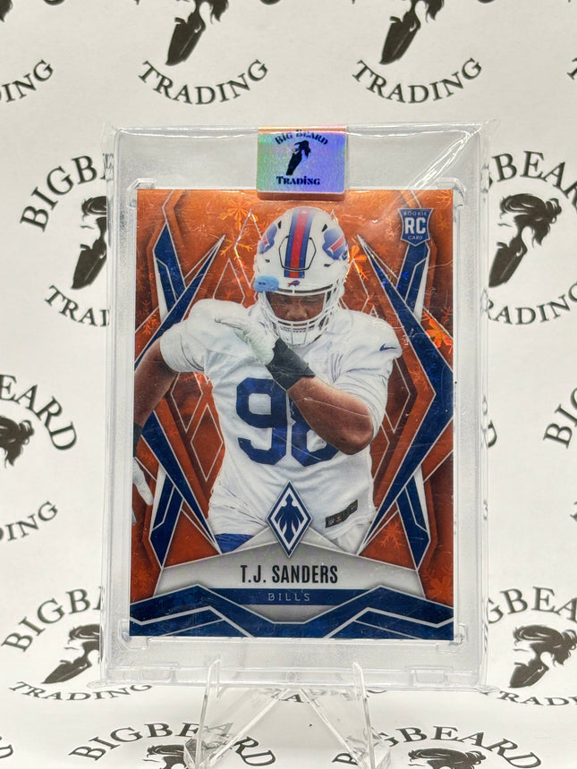 TJ Sanders Bronze Pandora Auto 75/99 - Panini Phoenix Football 2025