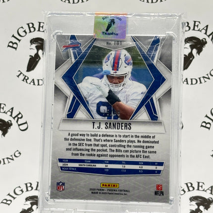TJ Sanders Bronze Pandora Auto 75/99 - Panini Phoenix Football 2025