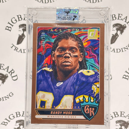 2025 Donruss All Time Gridiron Kings Randy Moss Bronze 98/100 Minnesota Vikings SP