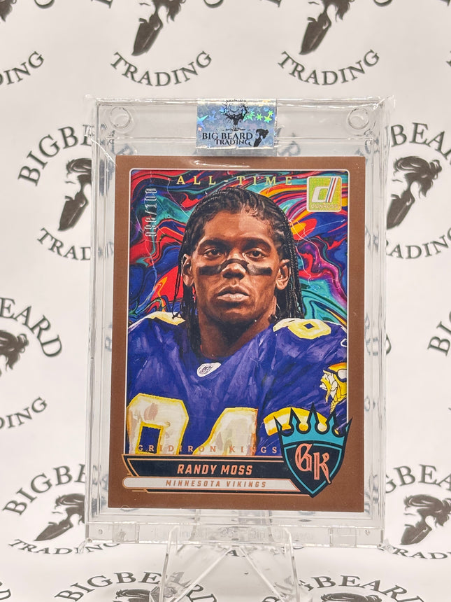 2025 Donruss All Time Gridiron Kings Randy Moss Bronze 98/100 Minnesota Vikings SP