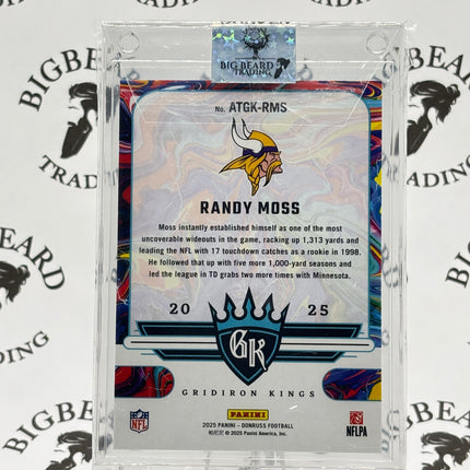 2025 Donruss All Time Gridiron Kings Randy Moss Bronze 98/100 Minnesota Vikings SP