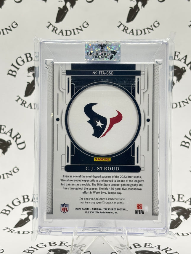 2023 Panini-National Treasures #FFA-CDS C.J. Stroud Framed Fabrics RC 02/49