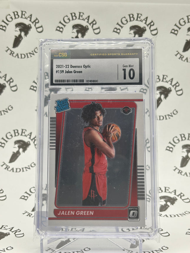2021-2022 Donruss Optic #159 Jalen Green CSG 10