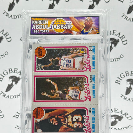 1980 Topps Kareem Abdul Jabbar Cards #132, #133, #135 EGS Authentic