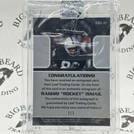 2024 Leaf Metal Raghib Rocket Ismail Auto 1/1