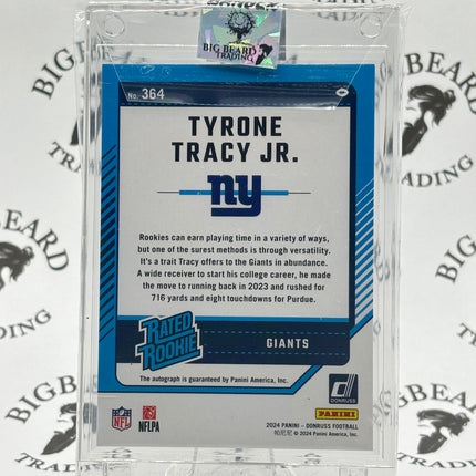2024 Donruss Tyrone Tracy Jr. Rated Rookie Auto