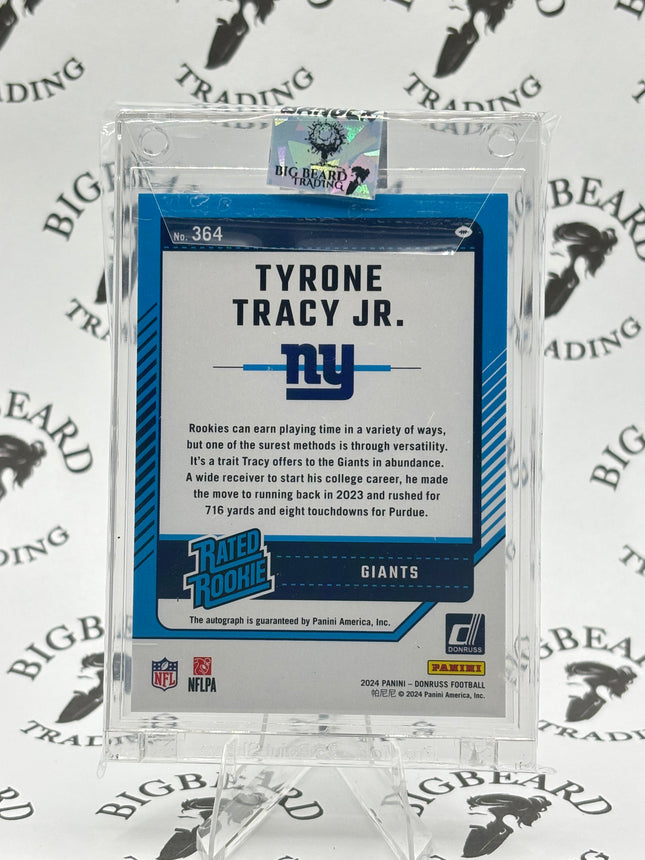 2024 Donruss Tyrone Tracy Jr. Rated Rookie Auto
