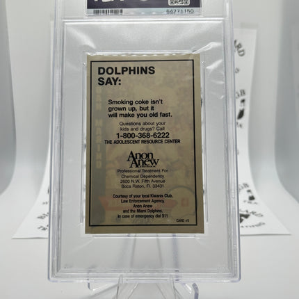 1986 Dolphins Police Dan Marino PSA 10