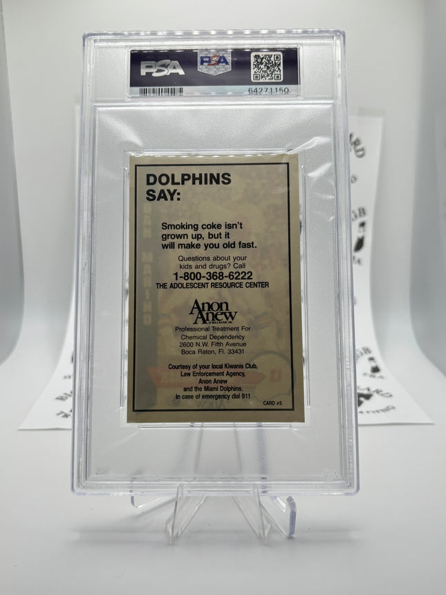 1986 Dolphins Police Dan Marino PSA 10