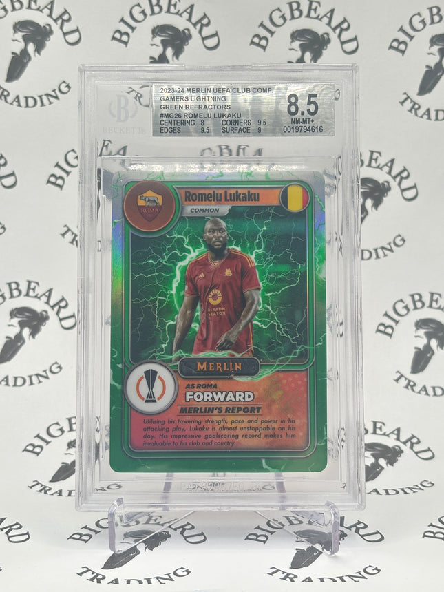 2024 Topps Merlin UEFA CC #MG-36 Romelu Lukaku Merlin's Gamers BSG 8.5