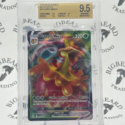 2021 SWSH Battle Styles #019/163 Flappie Vmax Ultra Rare BGS 9.5