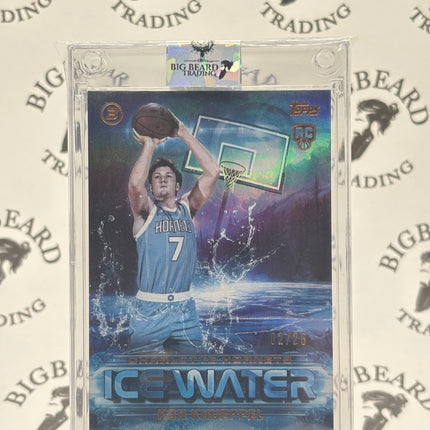 2025 Topps Three Ice Water Kon Knueppel RC Bronze 2/25