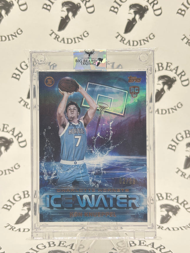 2025 Topps Three Ice Water Kon Knueppel RC Bronze 2/25