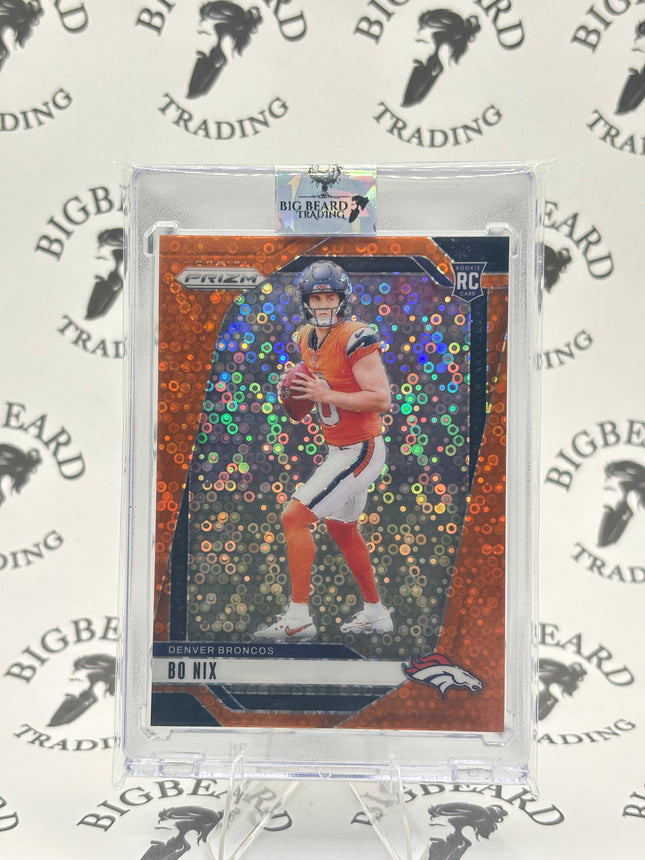 2024 Panini Prizm Rookies Bo Nix Disco Prizm RC