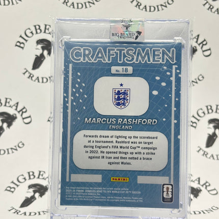 2025 Donruss Road to Fifa World Cup Craftsmen Marcus Rashford #18