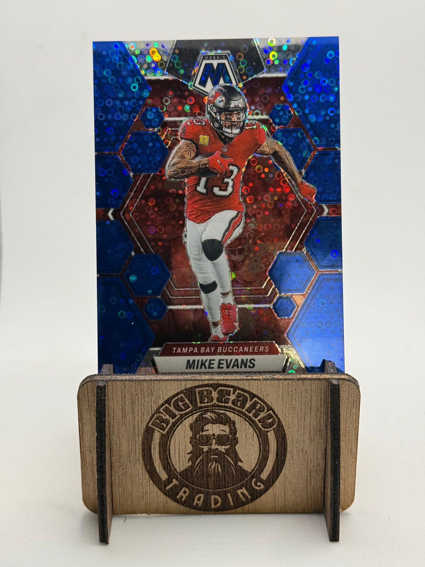 2023 Mosaic Mike Evans No.227 46/75 Blue Disco Prizm