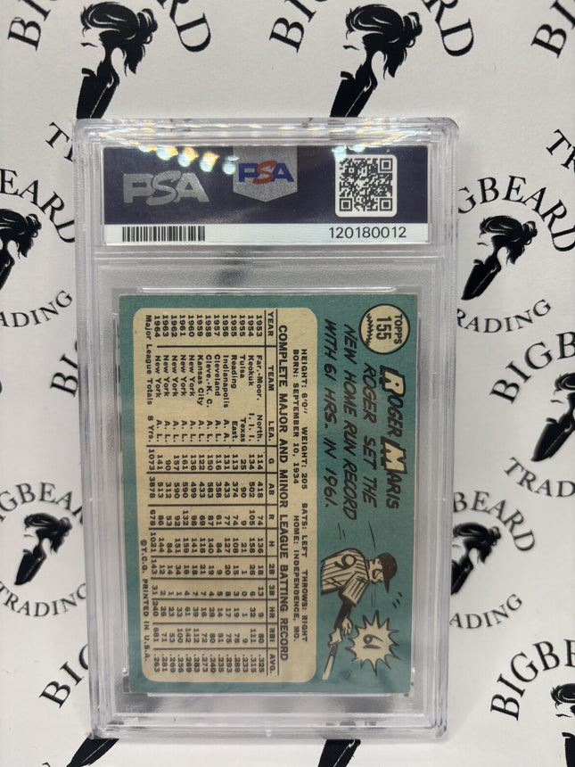 1965 Topps Roger Maris PSA 4