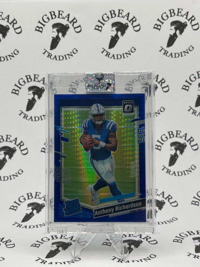 2023 Donruss Optic #247 Anthony Richardson Indianapolis Colts Rookie Blue