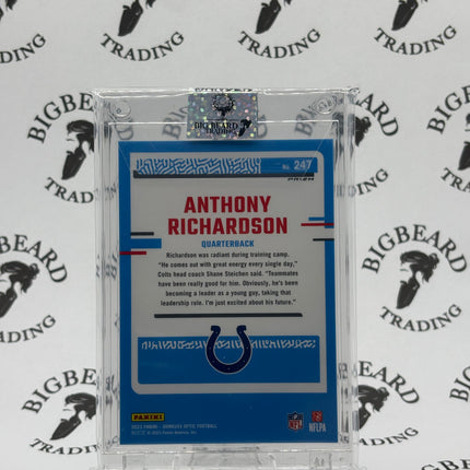 2023 Donruss Optic #247 Anthony Richardson Indianapolis Colts Rookie Blue