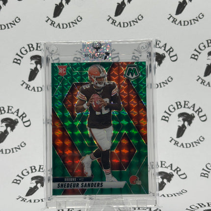 2025 Panini Mosaic - Shedeur Sanders #302 Green Mosaic Prizm