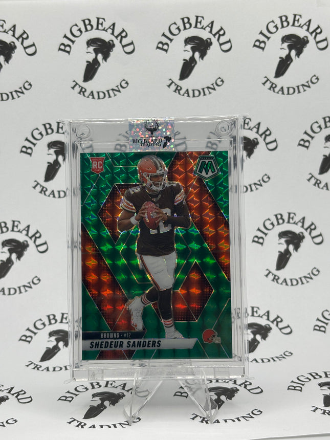 2025 Panini Mosaic - Shedeur Sanders #302 Green Mosaic Prizm