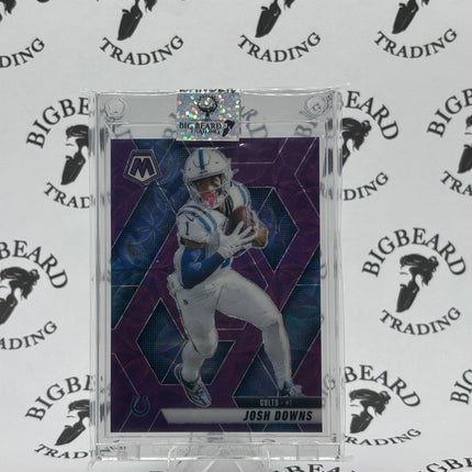 2025 Mosaic Josh Downs Purple Scope Exclusive Prizm #145