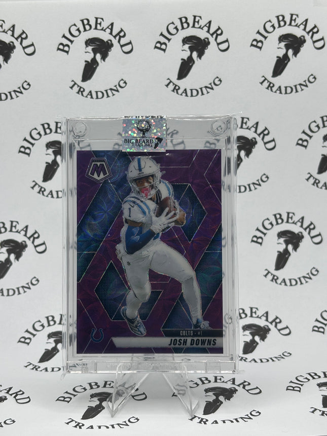 2025 Mosaic Josh Downs Purple Scope Exclusive Prizm #145