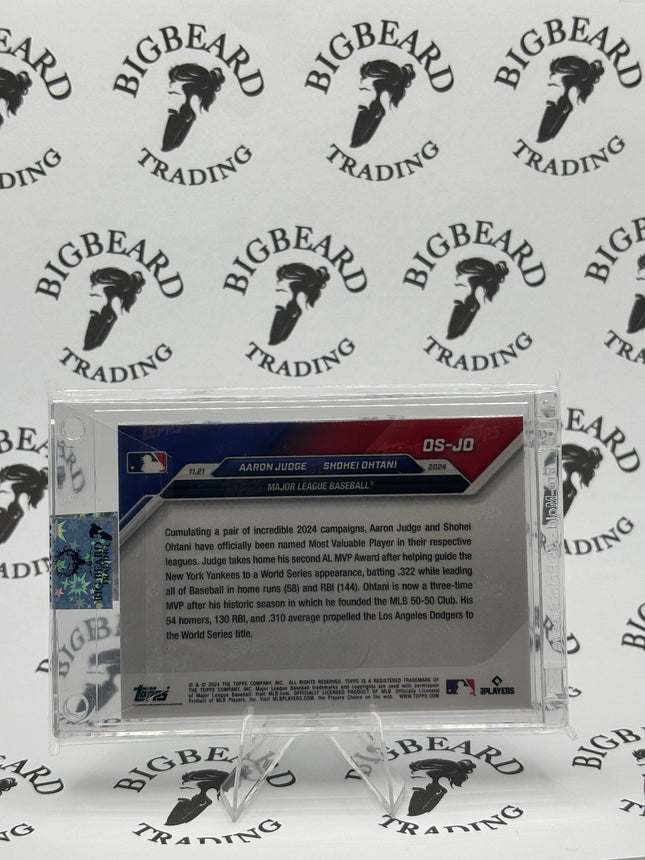 2024-25 Topps Now Off-Season MVP Winners Aaron Judge/Shohei Ohtani #OS-JO