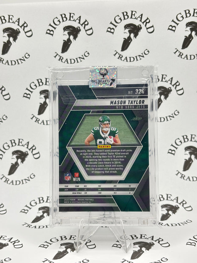 2025 Panini Mosaic Mason Taylor #324 New York Jets (RC)