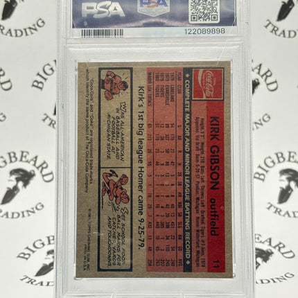1981 Coca-Cola Kirk Gibson PSA 6