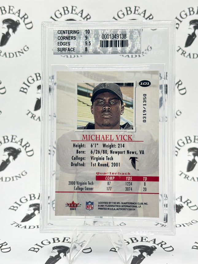 2001  Fller Authority Michael Vick BSG 9