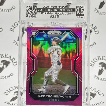 2021 Rizm Jake Cronenworth Pink Prizm RC CCS 9.5