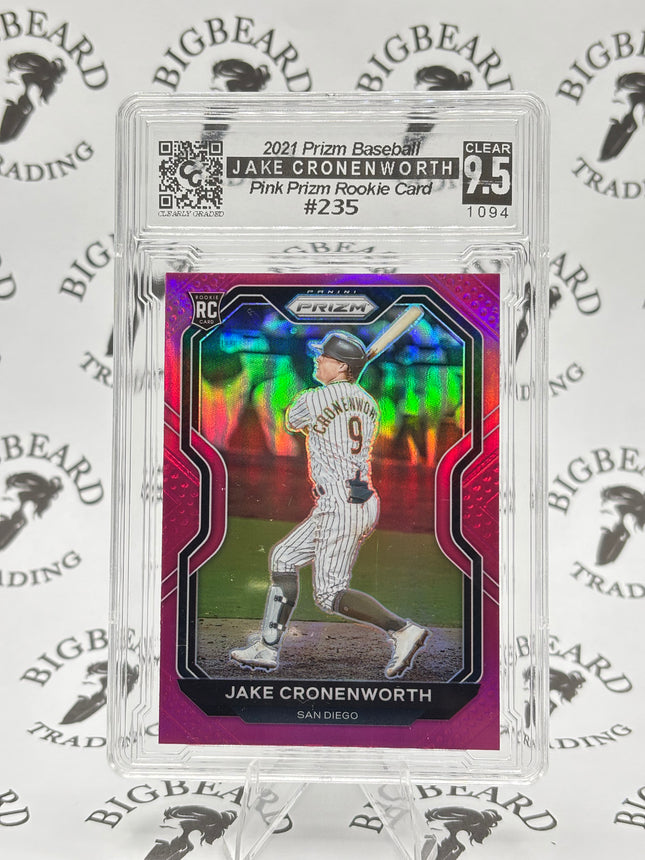 2021 Rizm Jake Cronenworth Pink Prizm RC CCS 9.5