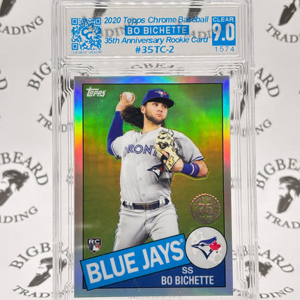 2020 Topps Chrome Bo Bichette 35th Anniversary RC CCS 9