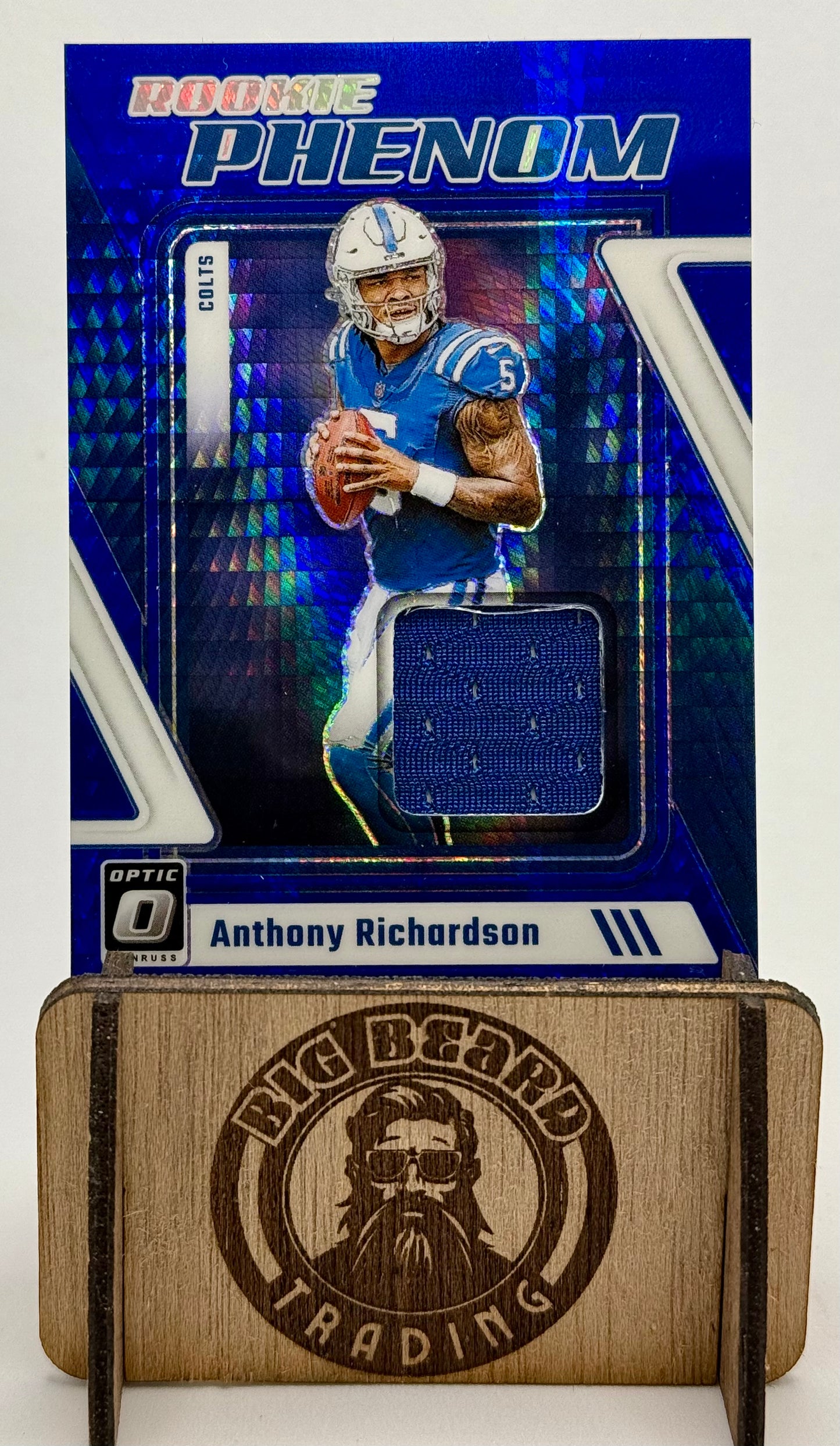 2023 Optic Donruss Anthony Richardson No.RP-AR Rookie Phenom Blue Hyper Prizm